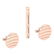 Certified 0.06 Ctw Diamond TiePin+ Gold Cufflinks Set 1