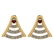 Certified 0.15 Ctw Garnet And Diamond 14k Yellow Gold H