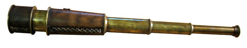 Handheld Telescope w leather overlay-18 inches: Handheld Telescope w leather overlay-18 inches -- Handheld Telescope w leather overlay-18 inches #21ST87786