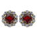 Certified 2.30 Ctw Garnet And Diamond 14k Yellow Gold H