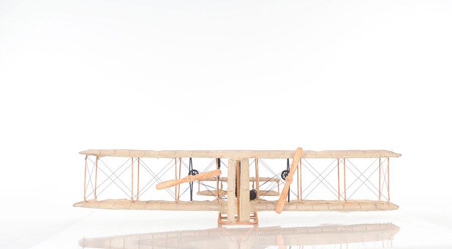 Wright Brothers Airplane: Wright Brothers Airplane -- DescriptionThe Wright Brothers Flyer was the first successful heavier-than-air powered aircraft designed and built by the Wright brothers. This airplane model is 100% metal