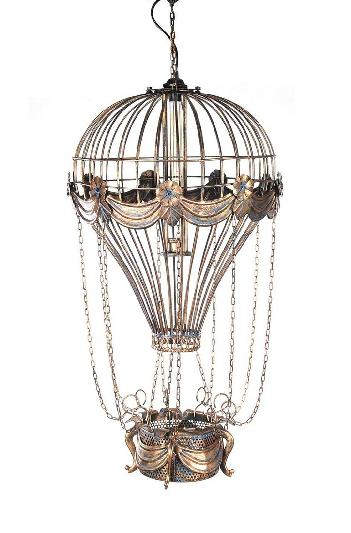 Vintage Hot Air Balloon Pendant: Vintage Hot Air Balloon Pendant -- Get the trending rustic look in the comfort of your home! Our vintage hot air balloon pendant is the perfect way to light up and make a statement without overpowerin