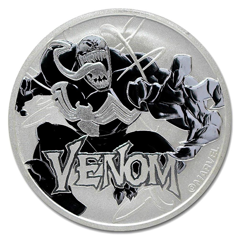 2020 Tuvalu 1 oz Silver $1 Marvel Series Venom BU: 2020 Tuvalu 1 oz Silver $1 Marvel Series Venom BU -- 2020 Tuvalu 1 oz Silver $1 Marvel Series Venom BU #21ST51825