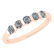 Certified 0.58 Ctw Diamond I1/I2 Engagement Band Ring 1