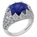 Certified 7.81 Ctw Blue Sapphire And Diamond VS/SI1 Uni
