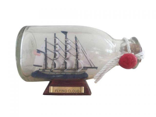 Flying Cloud Model Ship in a Glass Bottle 5in.: Flying Cloud Model Ship in a Glass Bottle 5in. -- Flying Cloud Model Ship in a Glass Bottle 5in. #21ST50277