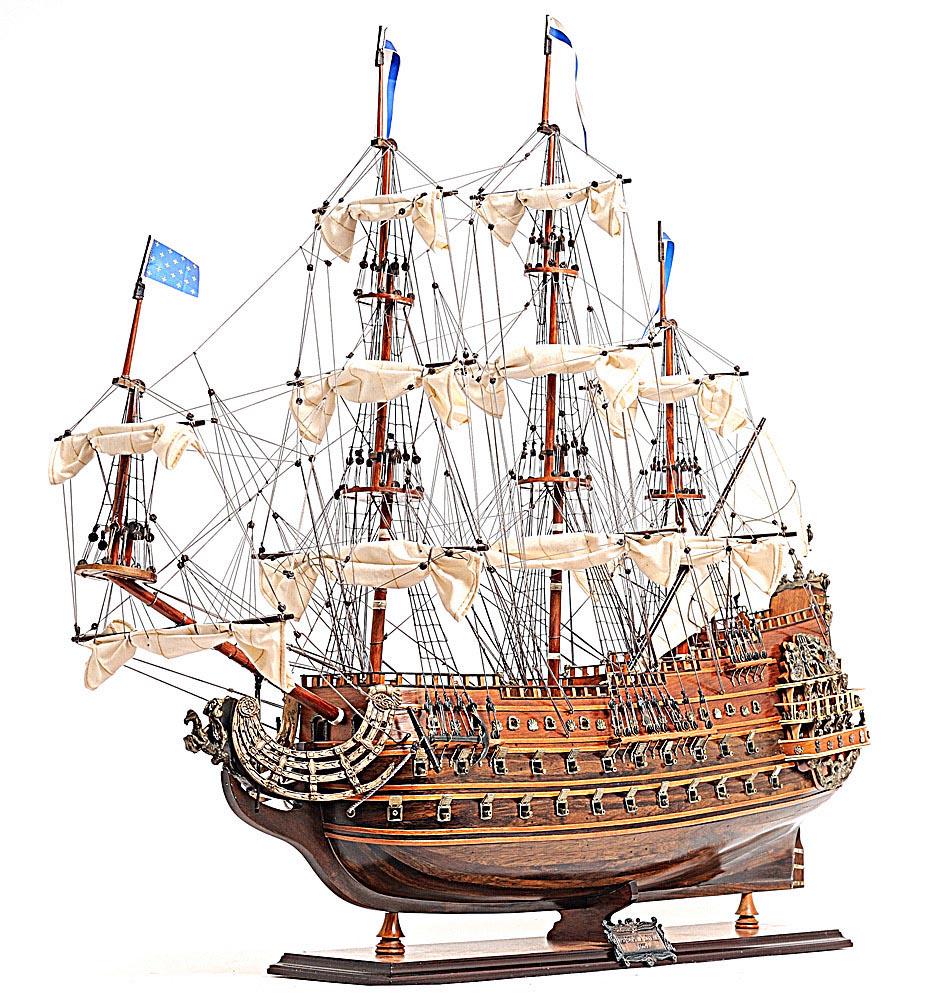 Soleil Royal L80: Soleil Royal L80 -- This is a museum-quality Soleil Royal model FULLY ASSEMBLED replica of the most impressive tall ship ever in the French Navy. Built for King Louis XIV in the late 1600s the 112-gun