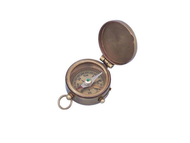 Antique Brass Magellan Compass 2in.: Antique Brass Magellan Compass 2in. -- This Antique Brass Magellan 2in. Compass is the perfect addition to any traveler?s kit or nautical enthusiast?s collection.?Crafted with an antique brass finish 