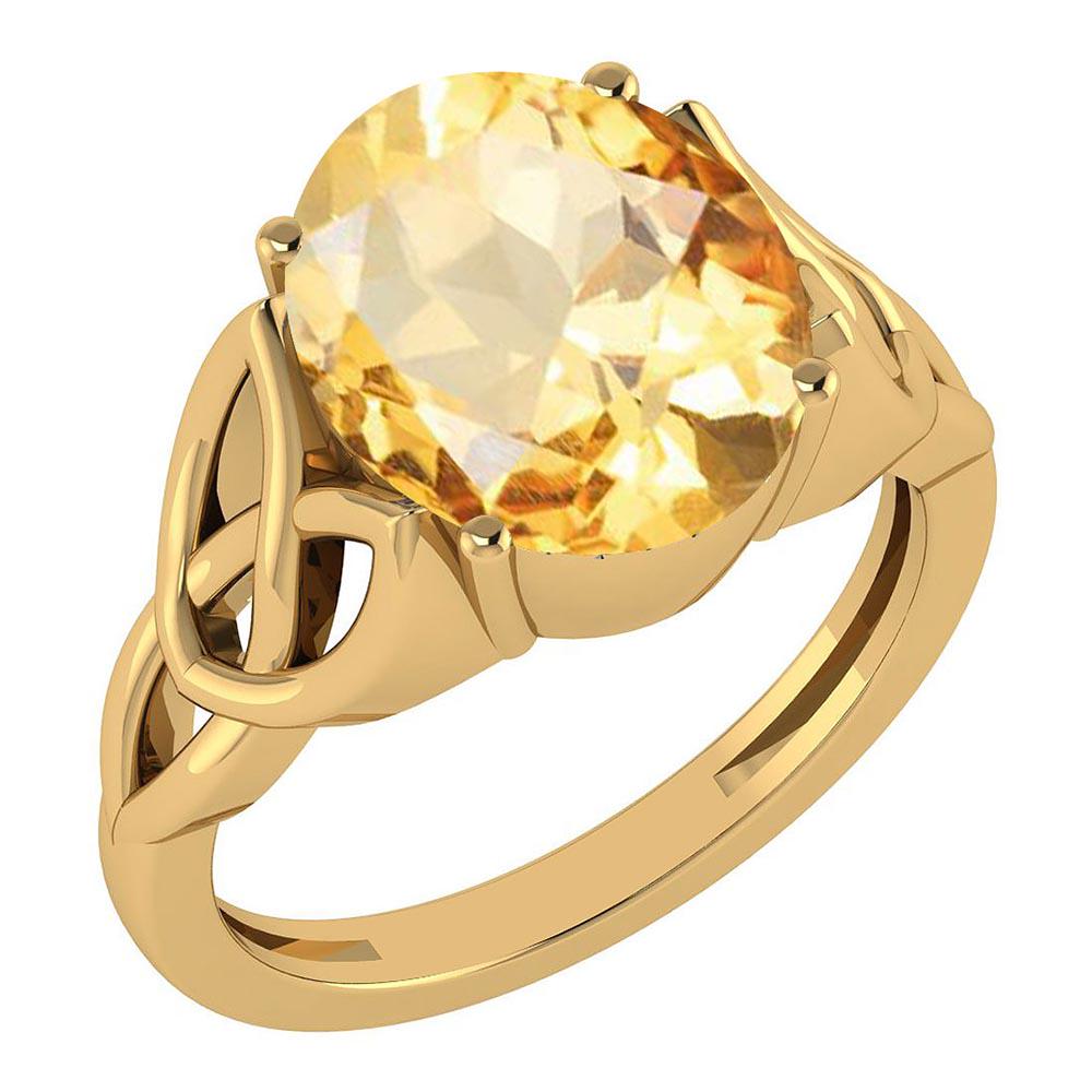 Certified 2.50 Ctw Citrine 14K Yellow Gold Solitaire Ri: Certified 2.50 Ctw Citrine 14K Yellow Gold Solitaire Ring Made In USA -- Center Stone Approx Weight ; 2.50 Ctw (1 Pcs Oval) Center Stone Color: Citrine Center Stone Setting ; Prong Metal Weight Approx