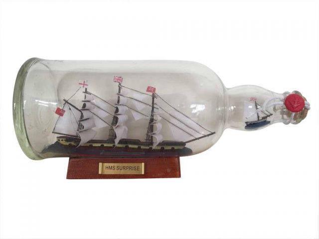 Master And Commander HMS Surprise Model Ship in a Glass: Master And Commander HMS Surprise Model Ship in a Glass Bottle 11in. -- Master And Commander HMS Surprise Model Ship in a Glass Bottle 11in. #21ST13861