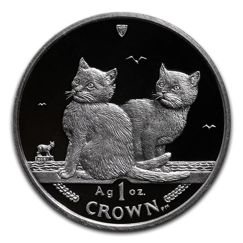 Isle of Man 2003 1 Crown Silver Proof Balinese Cat: Isle of Man 2003 1 Crown Silver Proof Balinese Cat -- Isle of Man 2003 1 Crown Silver Proof Balinese Cat #21ST72744
