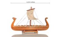 Drakkar Viking 6 inches: Drakkar Viking 6 inches -- This model is simple but stunning! It is a replica of the Drakkar Viking longboat a classic boat used by the Viking between 7th & 10th century. It looks and feels like a min