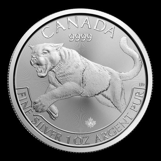 Canadian Silver 1 oz Cougar 2016 (Predator Series): Canadian Silver 1 oz Cougar 2016 (Predator Series) -- Canadian Silver 1 oz Cougar 2016 (Predator Series) #21ST85441