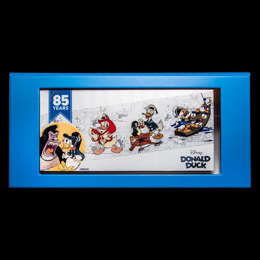 Collectible Donald Duck 85th Anniversary 2019 Niue 5 gr: Collectible Donald Duck 85th Anniversary 2019 Niue 5 gram Silver Foil Note -- #21ST82918