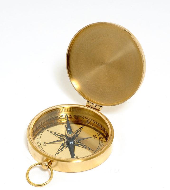 Lid compass in wooden box: Lid compass in wooden box -- This is a functional replica of the marine compass. It is made of high quality brass tinted with a golden glow. Each component is crafted with the finest craftsmanship. It