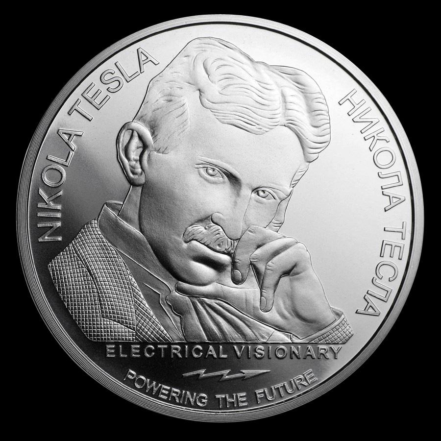 2019 Serbia 1 oz Silver 100 Dinar Nikola Tesla: Remote: 2019 Serbia 1 oz Silver 100 Dinar Nikola Tesla: Remote Control BU -- 2019 Serbia 1 oz Silver 100 Dinar Nikola Tesla: Remote Control BU #21ST85532