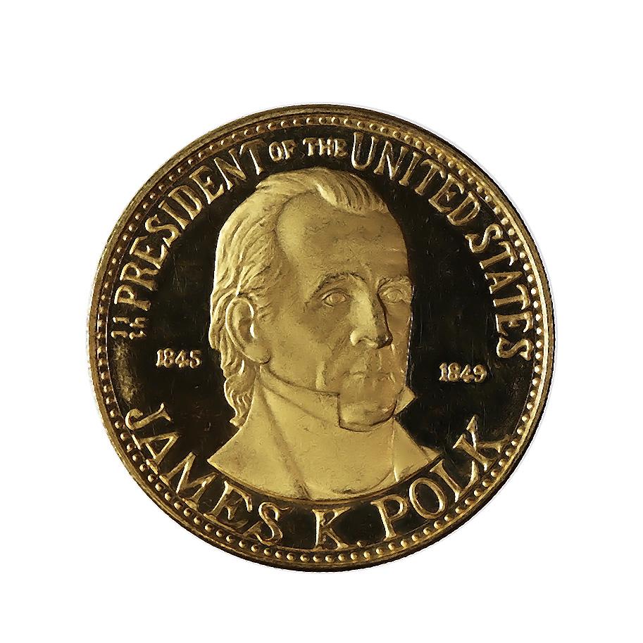 James K. Polk 15g. Gold Medal PL: James K. Polk 15g. Gold Medal PL -- James K. Polk 15g. Gold Medal PL #21ST14022