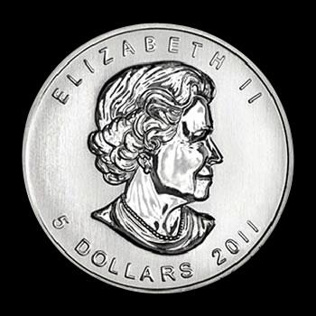 2011 Silver Maple Leaf 1 oz Uncirculated: 2011 Silver Maple Leaf 1 oz Uncirculated -- 2011 Silver Maple Leaf 1 oz Uncirculated #21ST85440