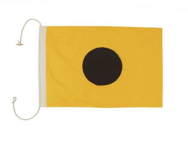 Letter I Cloth Nautical Alphabet Flag Decoration 20in.: Letter I Cloth Nautical Alphabet Flag Decoration 20in. -- Letter I Cloth Nautical Alphabet Flag Decoration 20in. #TSD19386