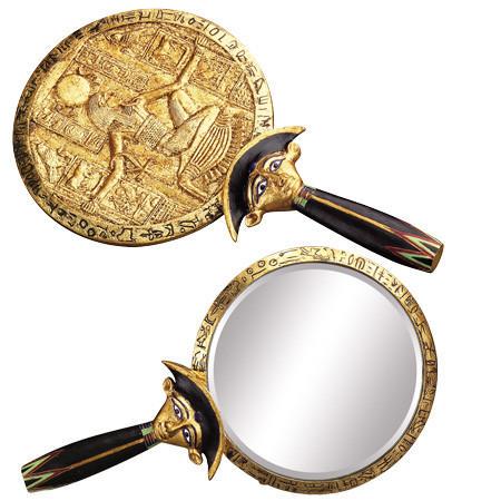 AEGIS EGYPTIAN MIRROR: AEGIS EGYPTIAN MIRROR -- AEGIS EGYPTIAN HAND MIRROR, C/16 #21ST46220