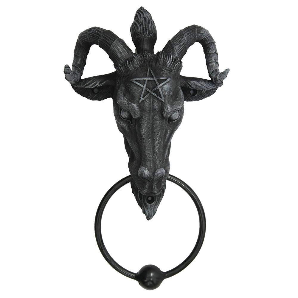 BAPHOMET DOOR KNOCKER SKULL: BAPHOMET DOOR KNOCKER SKULL -- BAPHOMET DOOR KNOCKER SKULL #21ST45036