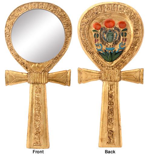 ANKH EGYPTIAN MIRROR: ANKH EGYPTIAN MIRROR -- ANKH EGYPTIAN HAND MIRROR, C/24 #21ST46221