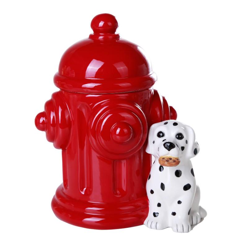 HYDRANT DALMATIAN COOKIE JAR: HYDRANT DALMATIAN COOKIE JAR -- HYDRANT DALMATIAN JAR C/8 #21ST45745