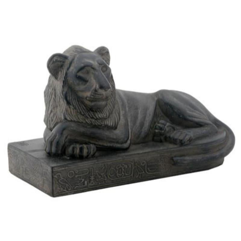 RECLINING LION STATUE: RECLINING LION STATUE -- RECLINING LION STATUE, C/24 #21ST46321