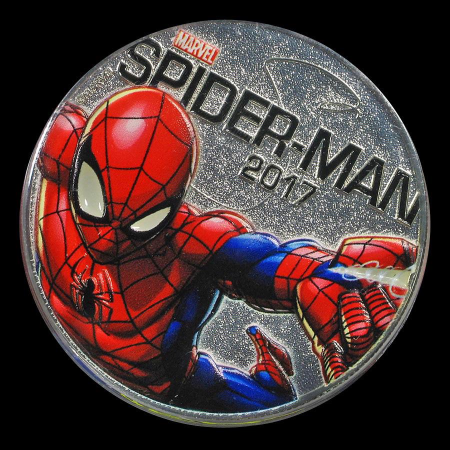 2017 Fiji 50 Cent Spiderman Light Up (Specimen): 2017 Fiji 50 Cent Spiderman Light Up (Specimen) -- 2017 Fiji 50 Cent Spiderman Light Up (Specimen) #21ST34288