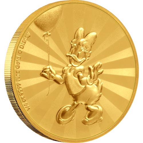 Mickey Mouse & Friends Retro Carnival - Daisy Duck 1/4o: Mickey Mouse & Friends Retro Carnival - Daisy Duck 1/4oz Gold Coin -- Mickey Mouse & Friends Retro Carnival - Daisy Duck 1/4oz Gold Coin #21ST56907