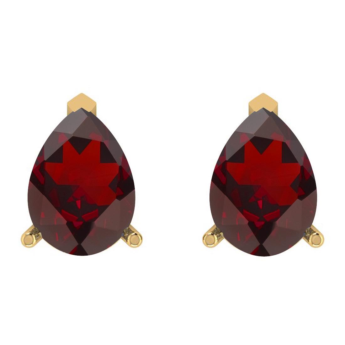 Certified 1.50 Ctw Garnet 14K Yellow Gold Stud Earrings: Certified 1.50 Ctw Garnet 14K Yellow Gold Stud Earrings -- Center Stone Approx Weight: 1.50 Ctw (Pear Cut) Center Stone Color: Garnet Center Stone Setting: Prong Metal Approx Weight: 1.80 Gram 14K Yel