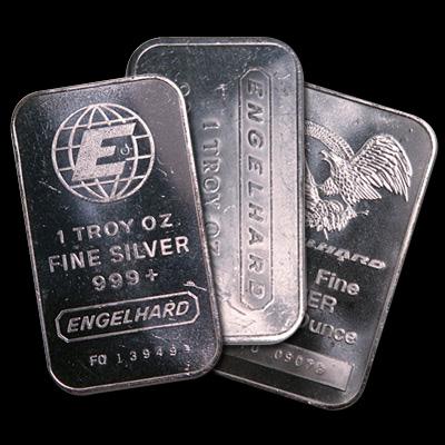 Engelhard Silver Bar 1 oz - Random Design