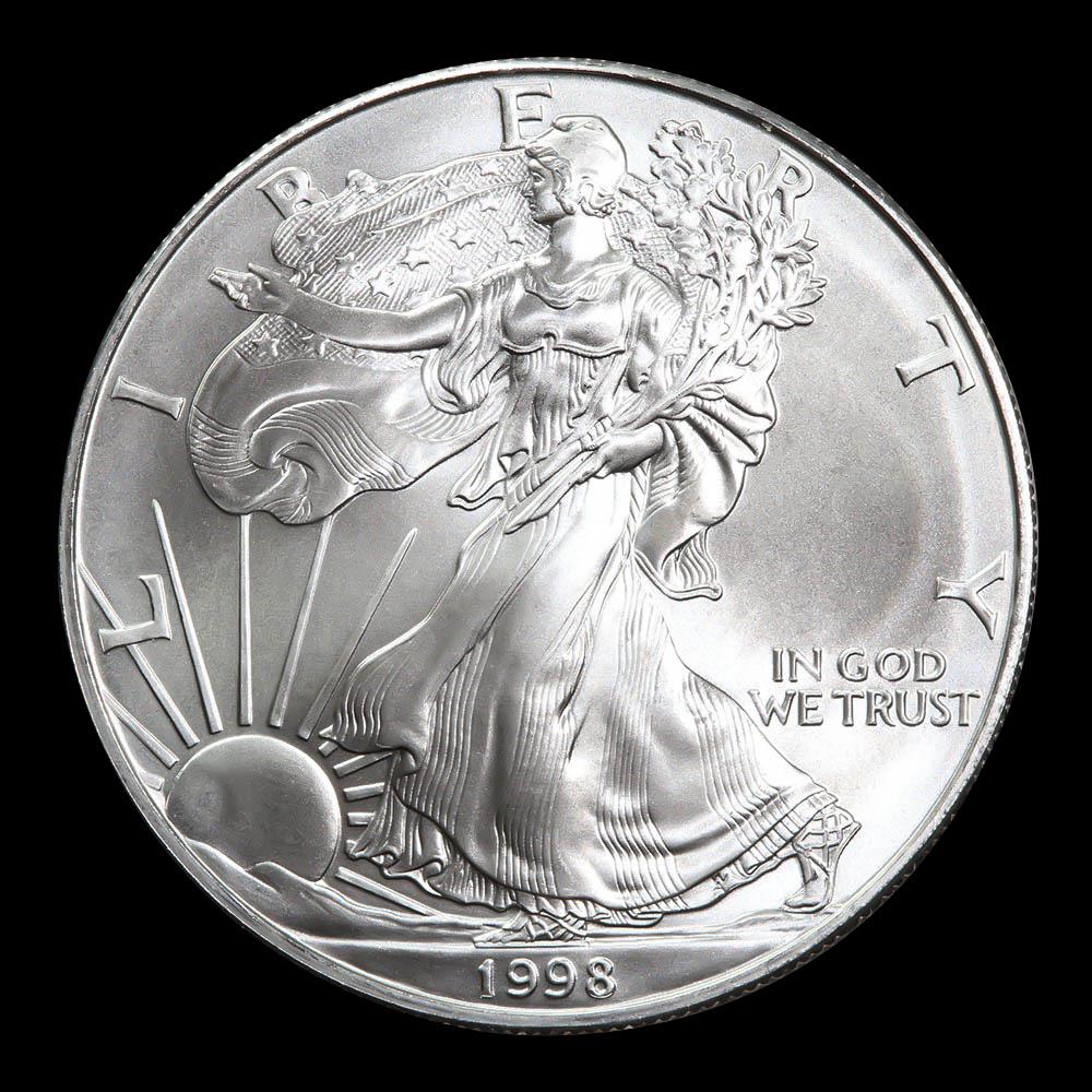 1998 1 oz Silver American Eagle BU