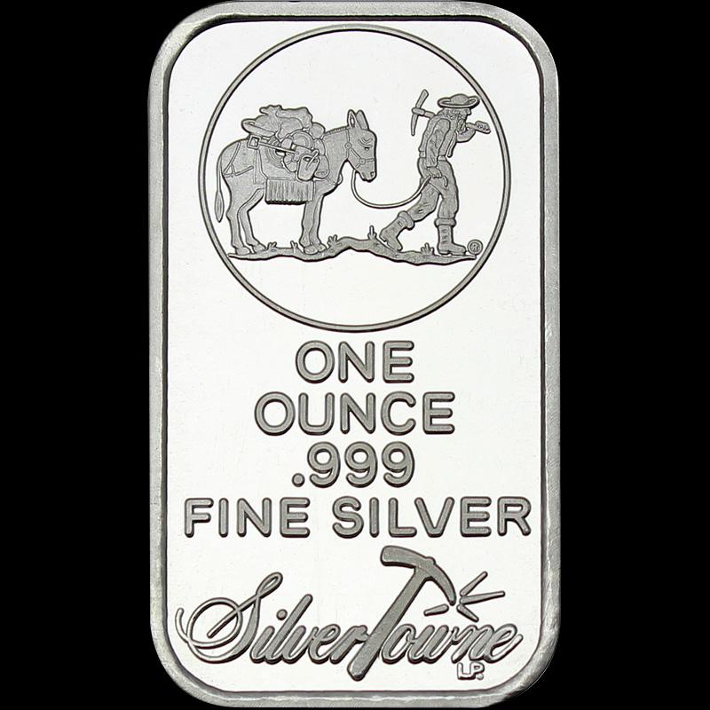 SilverTowne 1 oz Silver Bar - Prospector Design