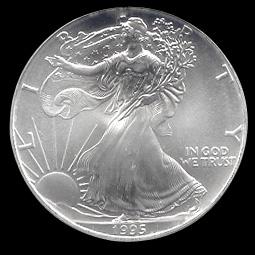 1995 1 oz Silver American Eagle BU