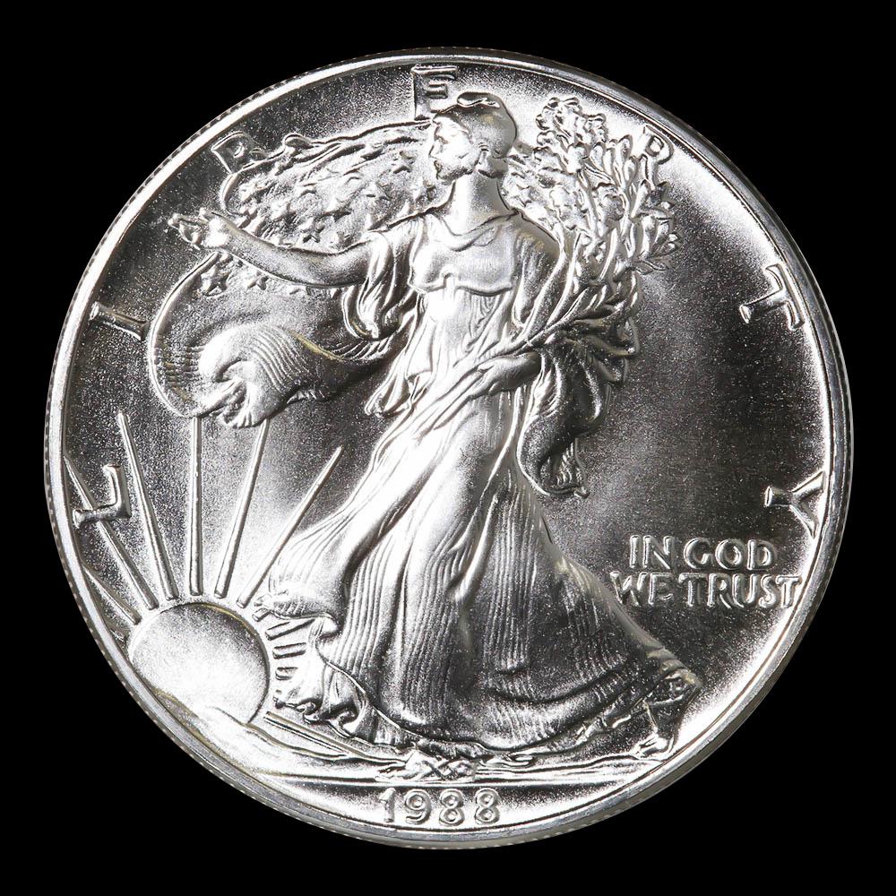 1988 1 oz Silver American Eagle BU