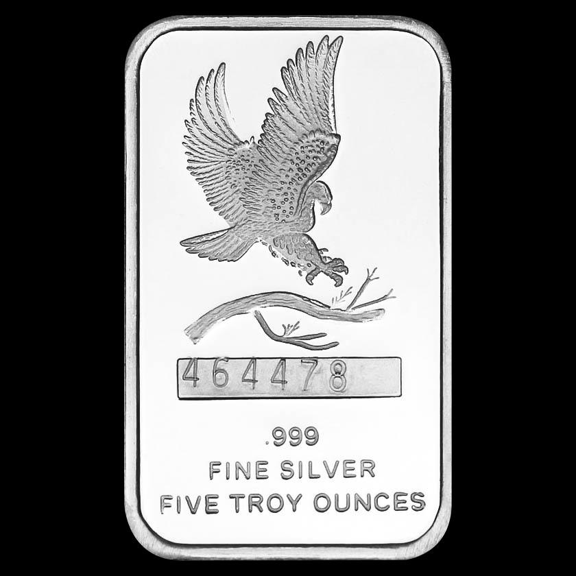 SilverTowne 5 oz Silver Bar - Eagle Design