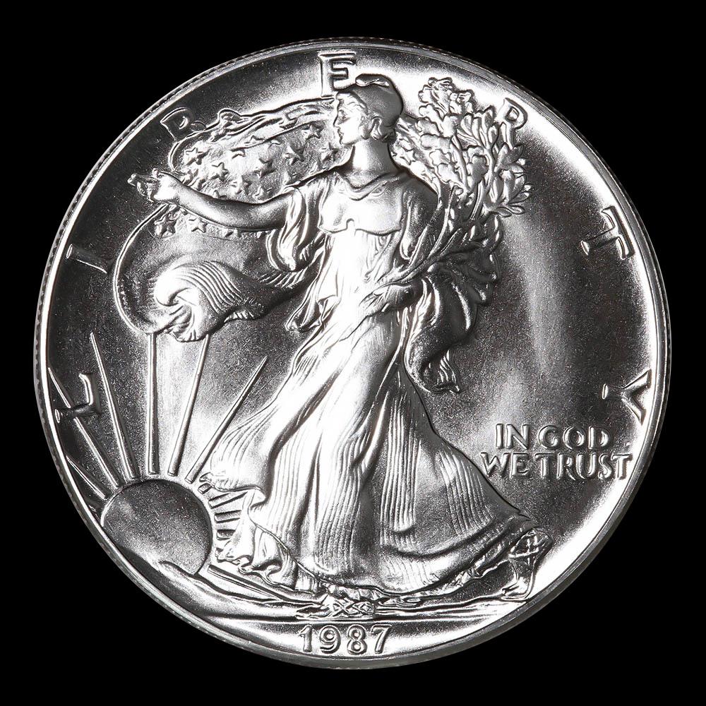 1987 1 oz Silver American Eagle BU