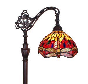 TIFFANY STYLE DRAGONFLY READING FLOOR LAMP 62 IN: TIFFANY STYLE DRAGONFLY READING FLOOR LAMP 62 IN **|**|** This Tiffany Style lamp is handcrafted using the same techniques that were developed by Louis Comfort Tiffany in the early 1900s, this beautif