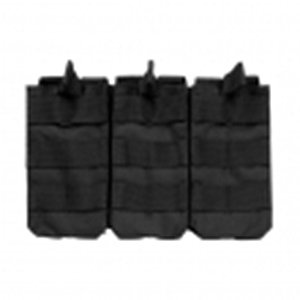 Vism By Ncstar Ar Triple Mag Pouch/Black: Vism By Ncstar Ar Triple Mag Pouch/Black **|**|** MOLLE Open Top Triple M4 Mag Pouch fits three (3) M4 magazines. The open top of this magazine pouch gives the user quick access to his magazines in or
