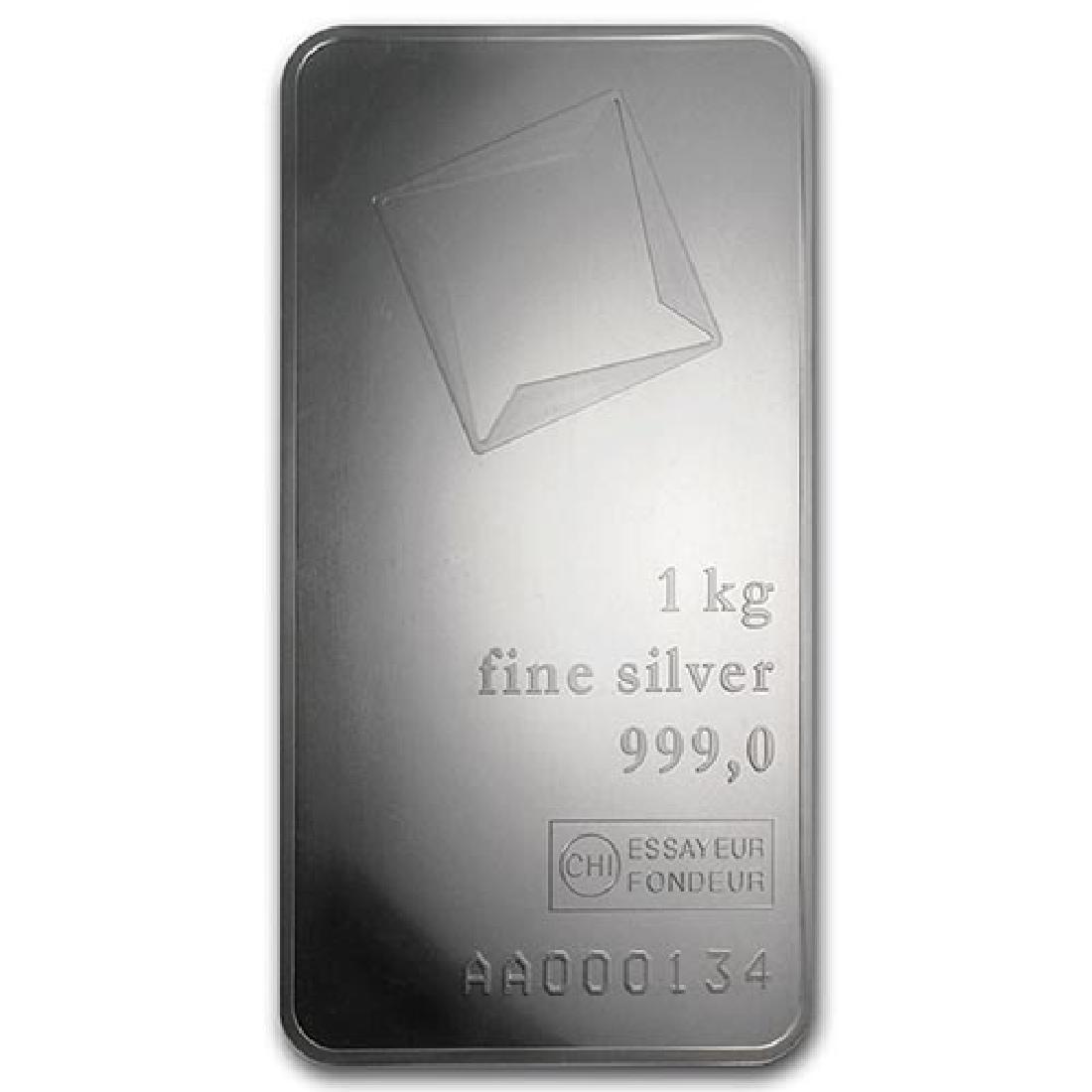 1 kilo Silver Bar - Valcambi (w/Assay): 1 kilo Silver Bar - Valcambi (w/Assay) **|**|** 1 kilo Silver Bar - Valcambi (w/Assay) #52848v3 ***REPLACEMENT VALUE: $1100 ***