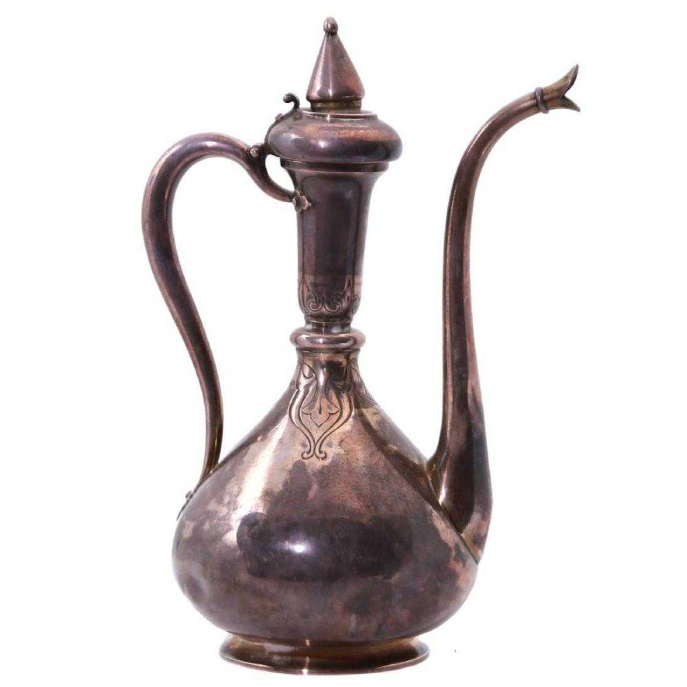 Falize Paris, A French Silver Oriental Style Coffee Pot (1 of 5)