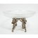 Silvered Bronze and Cut Glass Five-Piece Table - 14