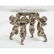 Silvered Bronze and Cut Glass Five-Piece Table - 16
