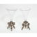 Silvered Bronze and Cut Glass Five-Piece Table - 4