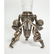 Silvered Bronze and Cut Glass Five-Piece Table - 5