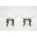Silvered Bronze and Cut Glass Five-Piece Table - 8