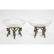 Silvered Bronze and Cut Glass Five-Piece Table - 9