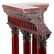 Antique Italian Grand Tour Mahogany Wood & Bronze Roman - 2