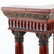 Antique Italian Grand Tour Mahogany Wood & Bronze Roman - 5